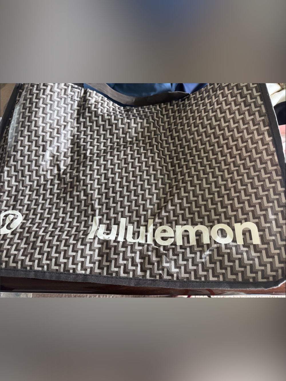 Lululemon Brown Patterned Tote Bag - Brown